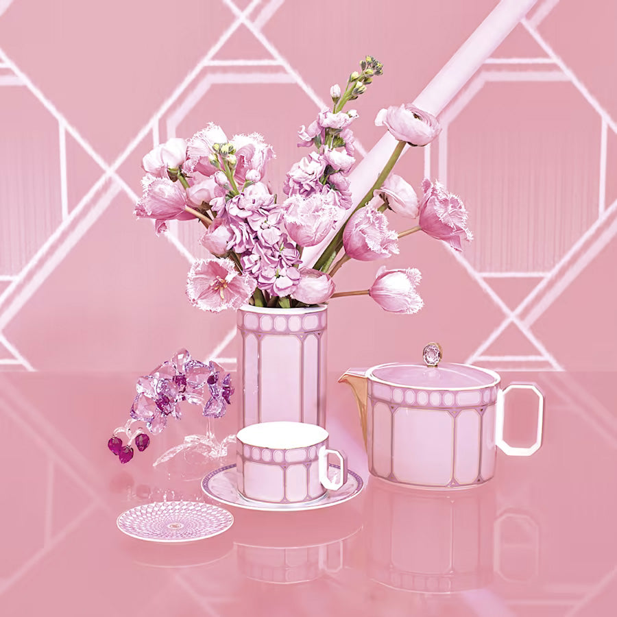 SIGNUM Rose Cup and Saucer 4 low