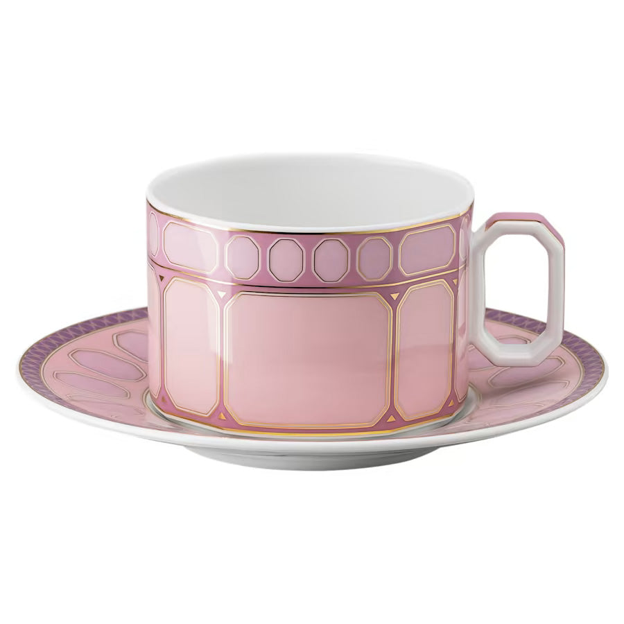 SIGNUM Rose Cup and Saucer 4 low