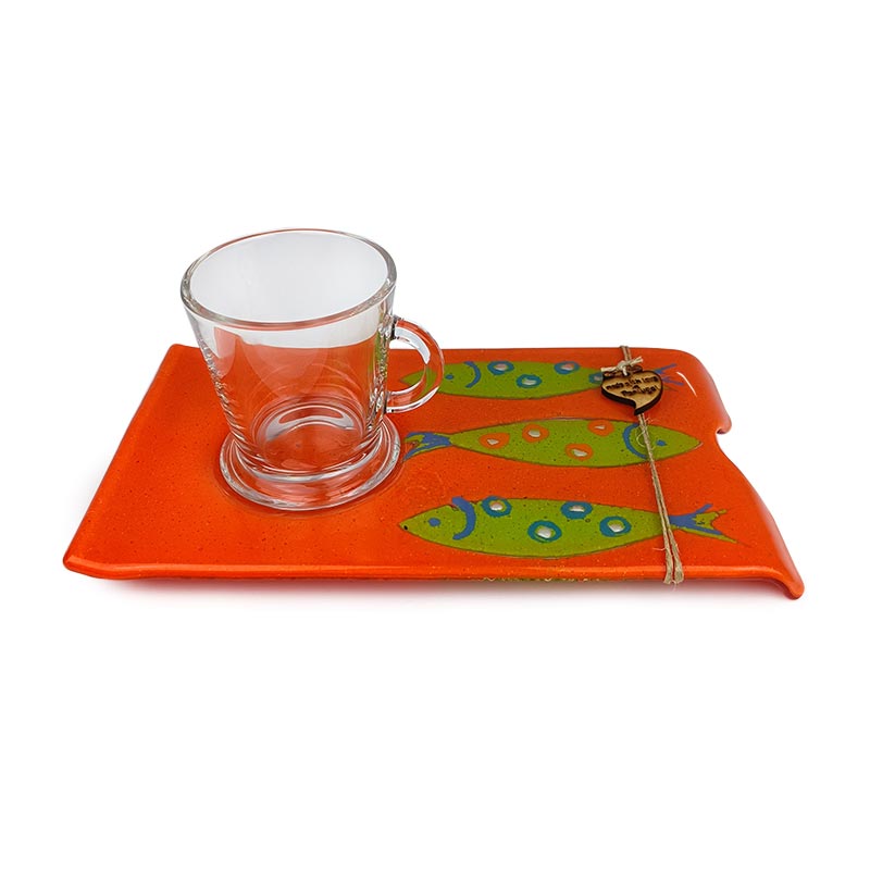 Tray with Tea Mug