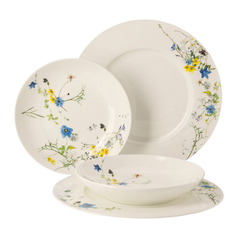 Set 4 Pieces with Rim and Coupe Plates