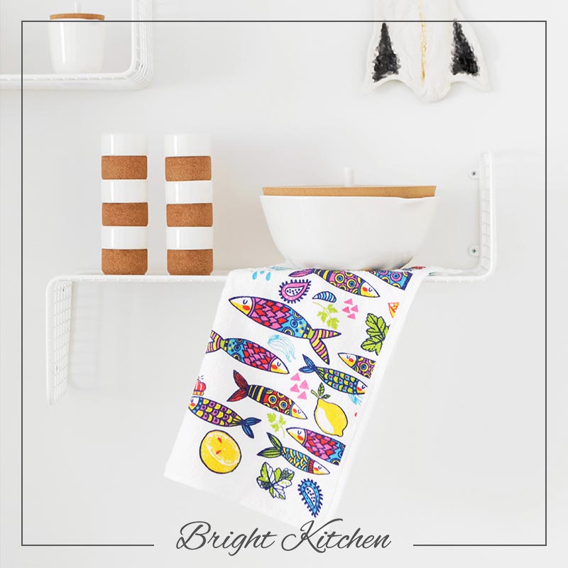 Castelbel Sardine Kitchen Cloth - BOXED!