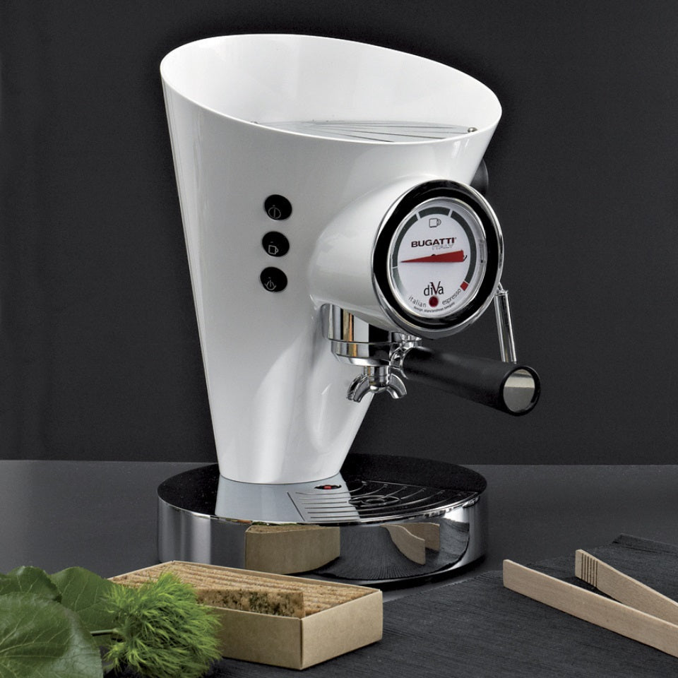 DIVA Evolution Coffee Machine White Plain