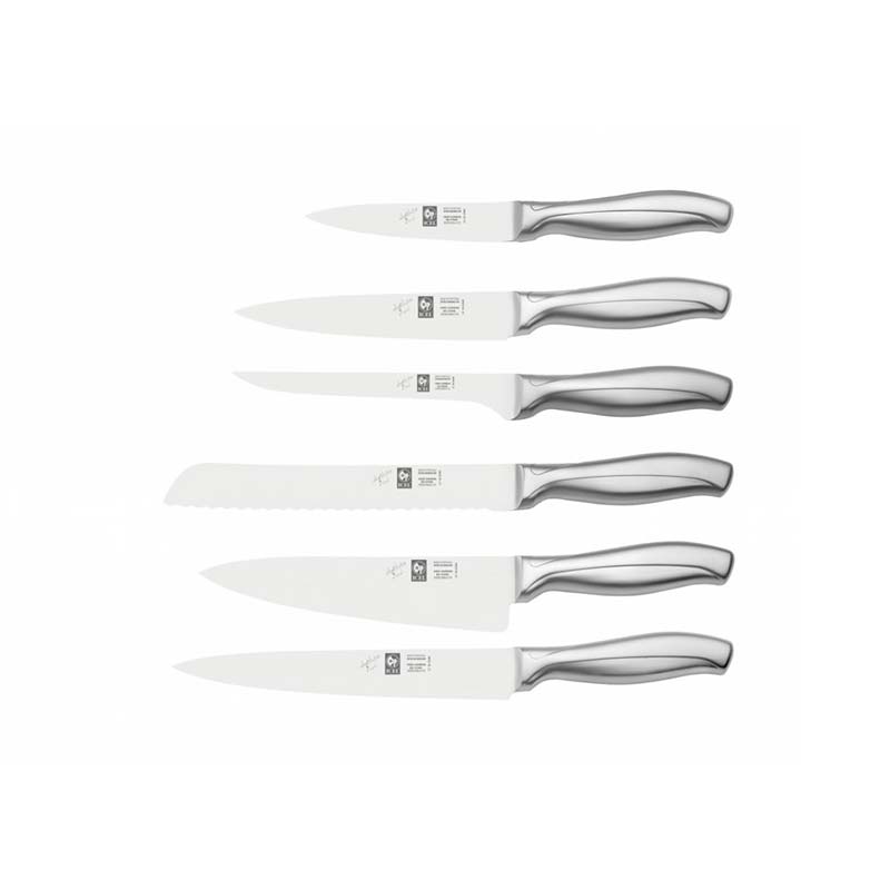 Icel Absolute Steel 6 Pieces Knife Block