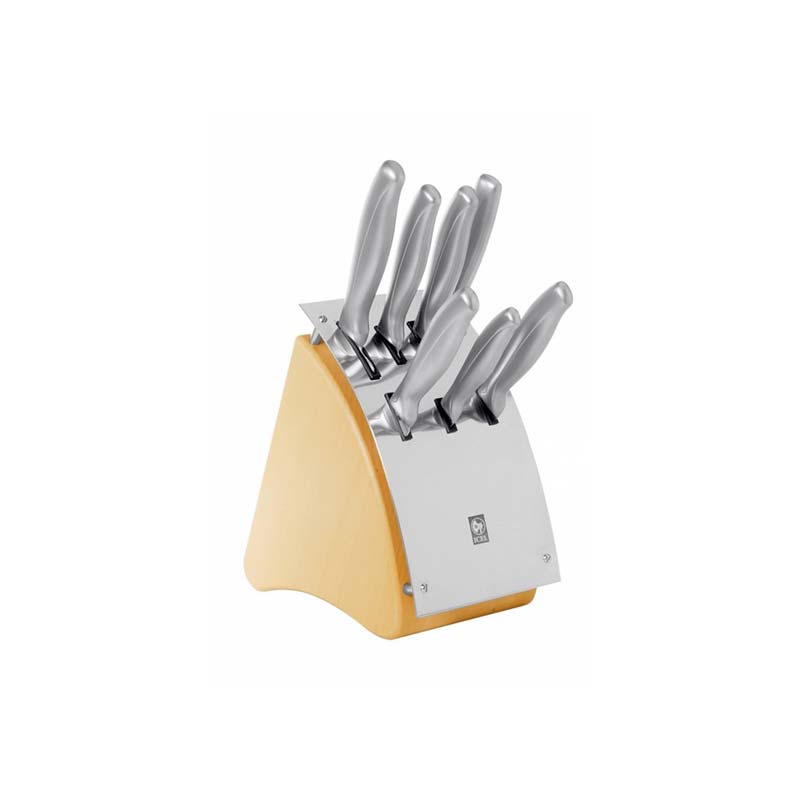 Icel Absolute Steel 7 Pieces Knife Block Wooden