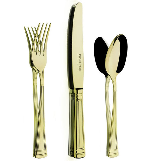 Belo Inox Belo 4 GOLD 24 Pieces Cutlery Set