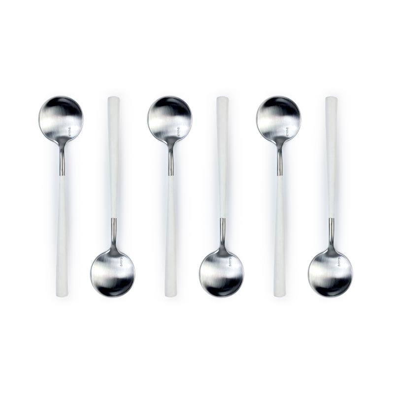 Belo Inox Neo White 6 Tea Spoons