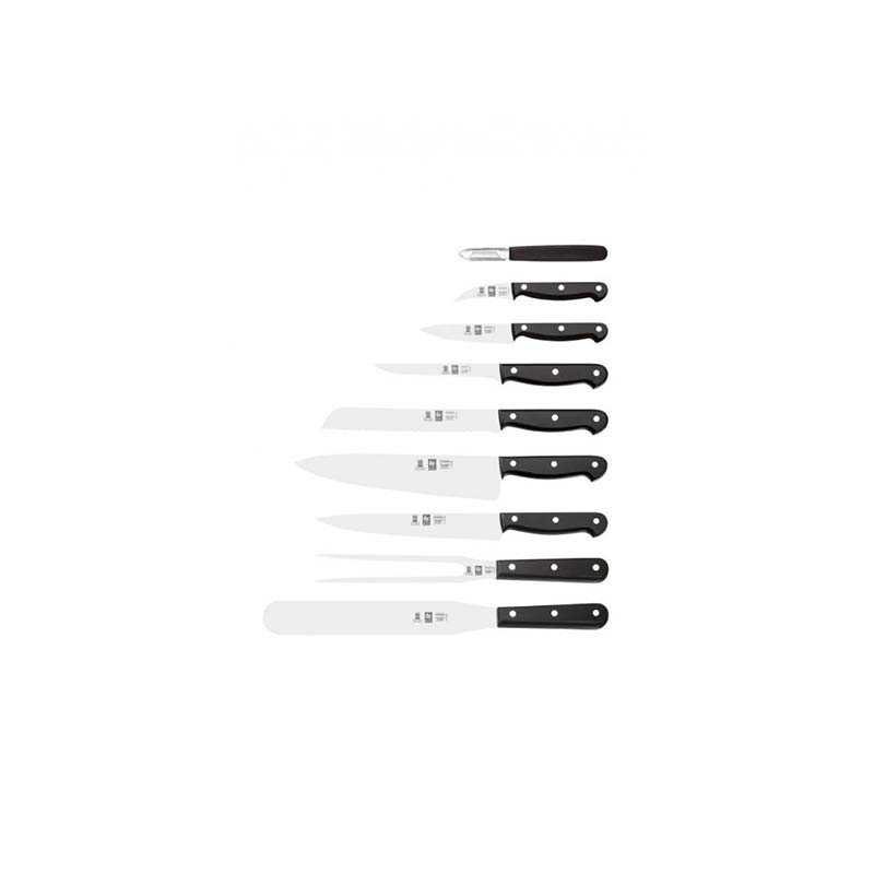 Icel Chef Knife 9 Pieces Roll Set
