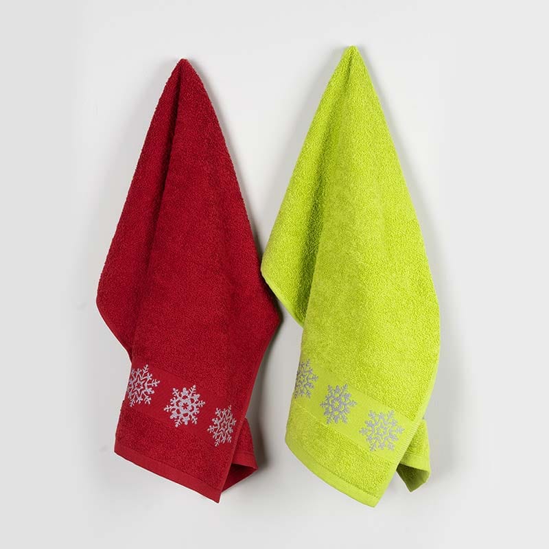 Kitchen Cloth Christmas Snow Set