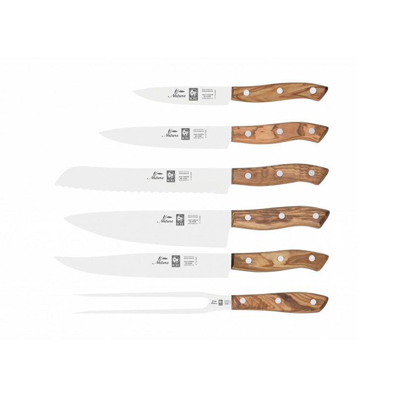 Icel Nature 6 Pieces Knife Block