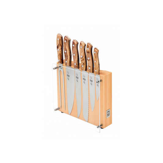 Icel Nature 6 Pieces Knife Block