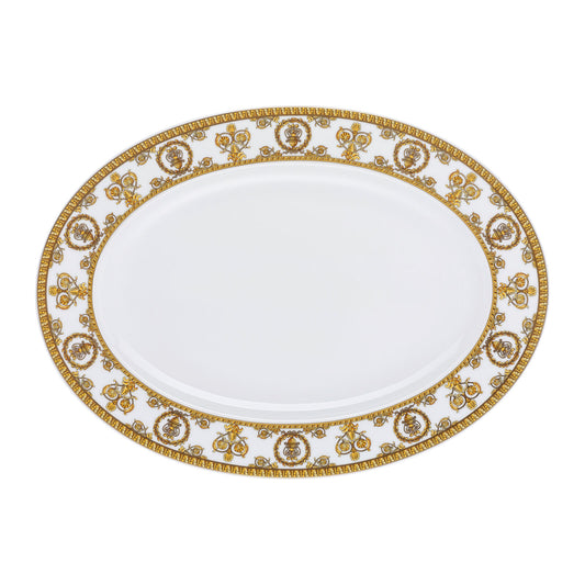 Platter 34 cm I Love Baroque Bianco