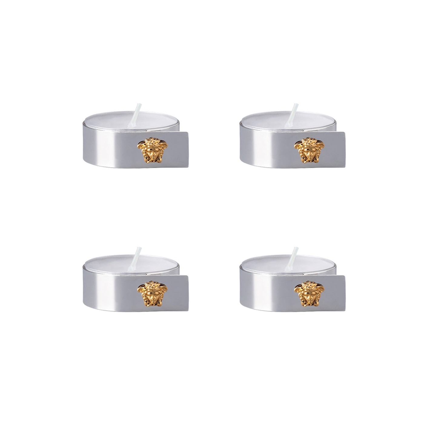 Set of 4 Table Lights Medusa Silver-Gold