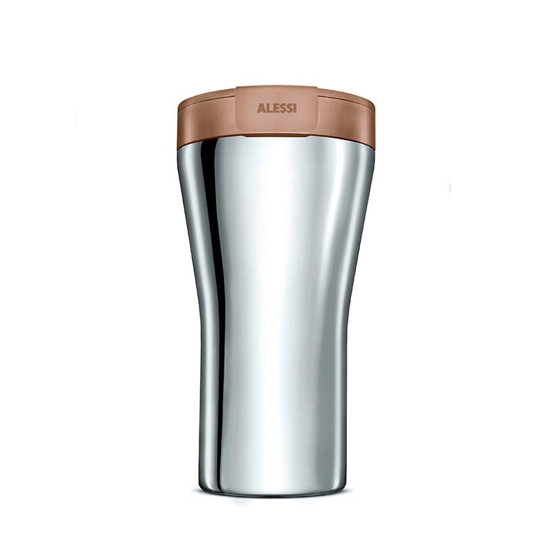 Travel Mug Caffa Brown Giulio Lacchetti