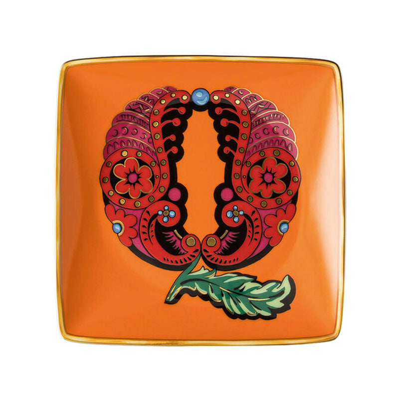 Versace Alphabet Bowl 12 cm square flat