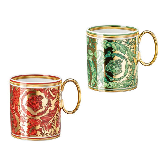 Versace Medusa Garland Set Of 2 Mugs With Handle