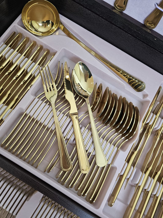 Illuminating Excellence | The Belo Inox Croma Gold Cutlery Set and the Allure of 24-Karat Gold Plating