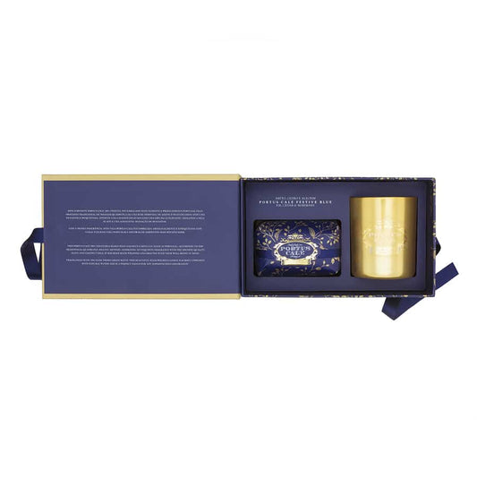 Portus Cale Festive Blue Soap & Candle Set