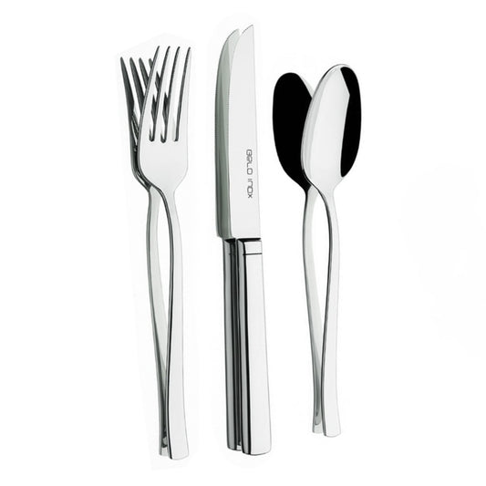 Belo Inox 12  cutlery set —  knife, fork, and spoon on a white background.