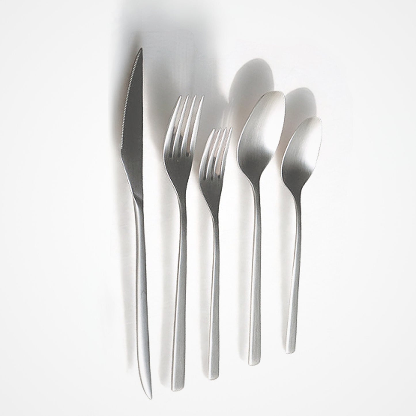 Obelisko Brushed Cutlery Set – 18/10 Stainless Steel | Belo Inox