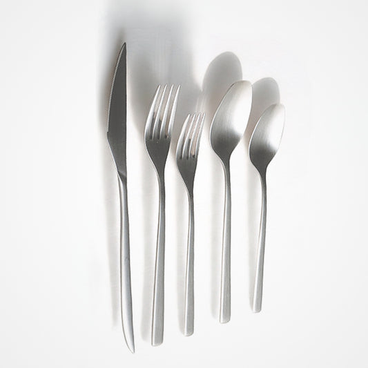 Obelisko Brushed Cutlery Set – 18/10 Stainless Steel | Belo Inox