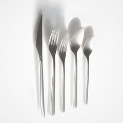 Obelisko Brushed Cutlery Set – 18/10 Stainless Steel | Belo Inox
