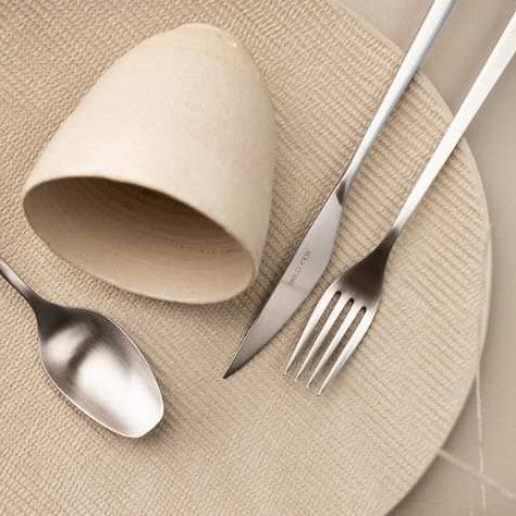 Belo Inox Obelisko matte brushed stainless steel cutlery set – handmade in Portugal