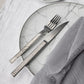 Belo Inox Skin cutlery set in stainless steel with hammered finish, handmade in Portugal