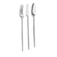 Belo Inox Two titanium matte cutlery set including table fork, knife and spoon