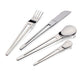 Herdmar Aztek Cutlery Set – modern 18/10 stainless steel flatware with geometric open-handle design, minimalist and contemporary, made in Portugal