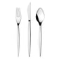Herdmar Tiffany cutlery set – 18/10 stainless steel flatware with curved silhouette and mirror-polished finish, made in Portugal.