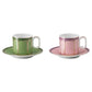 SIGNUM Fern + Rose Set 2 Espresso Cup and Saucer