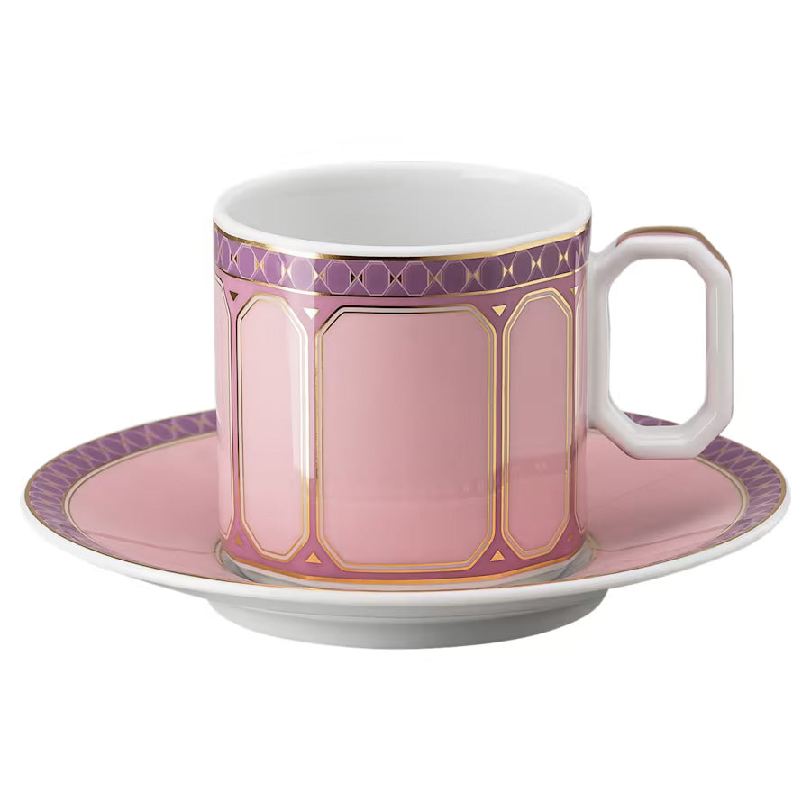 SIGNUM Fern + Rose Set 2 Espresso Cup and Saucer