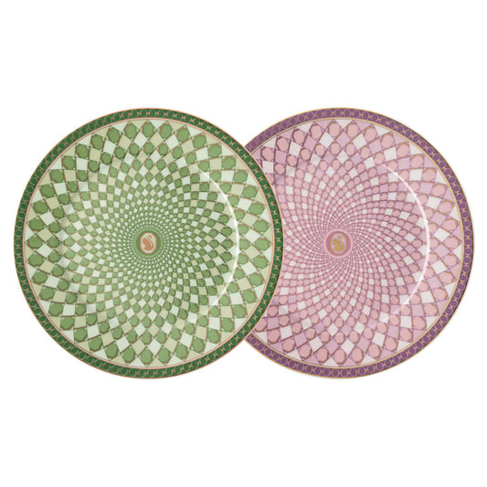 SIGNUM Fern + Rose Set 2 plates 18 cm