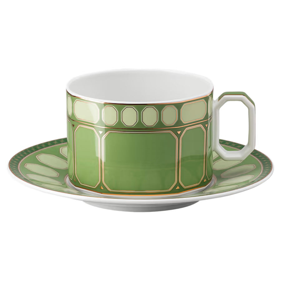 SIGNUM Fern + Rose Set 2 Cup and Saucer 4 Low