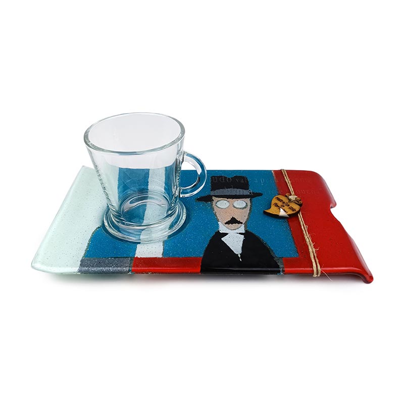 Tray with Tea Mug