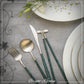 Belo Inox Neo Green Cutlery Set