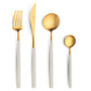 Belo Inox Neo Ivory Gold Cutlery Set