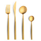 Belo Inox Neo Mustard Gold Cutlery Set