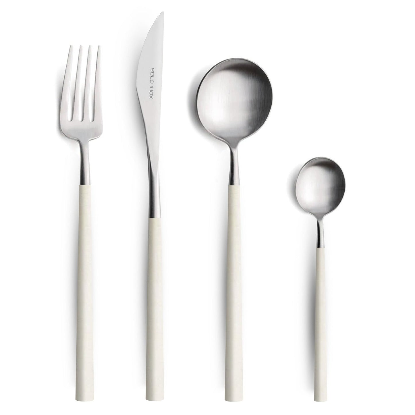 Belo Inox Neo White Cutlery Set