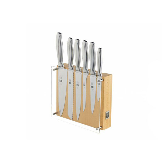 Icel Absolute Steel 6 Pieces Knife Block