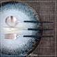 White & Blue Base Dinnerware Set