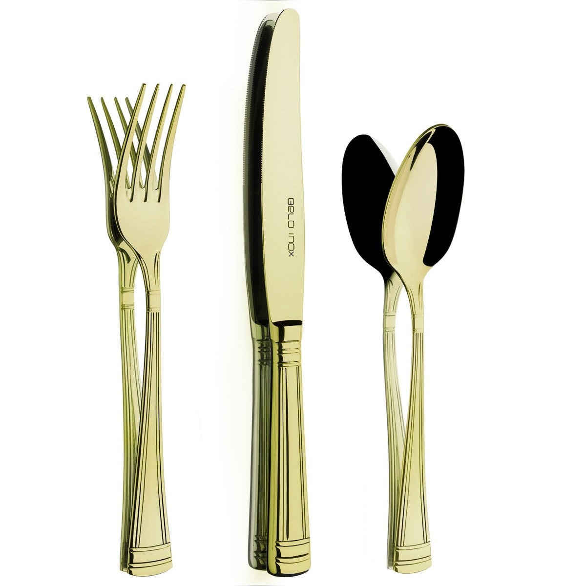 Belo Inox Belo 4 GOLD 24 Pieces Cutlery Set