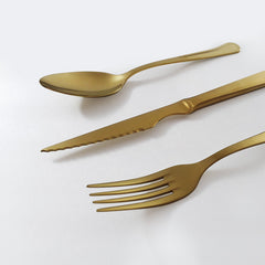 Belo Inox Croma Gold Cutlery Set