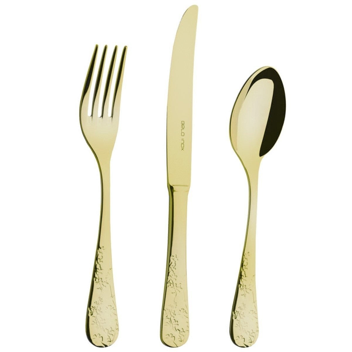 Belo Inox Faial Gold 24 Pieces Cutlery Set