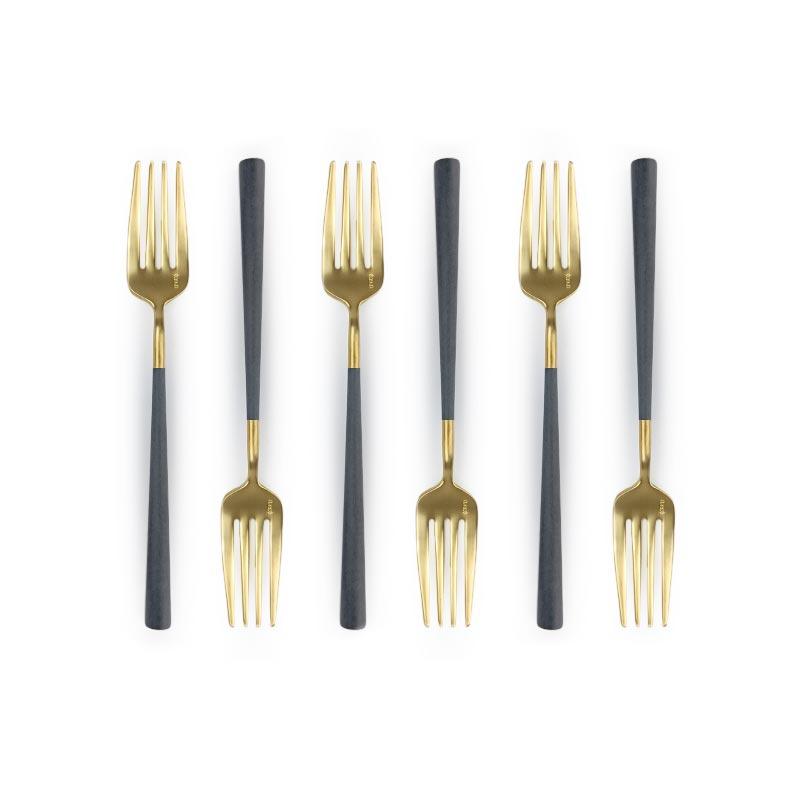 Belo Inox Neo Grey Gold  6 Cake Forks