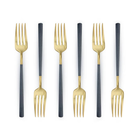 Belo Inox Neo Grey Gold 6 Dessert Forks