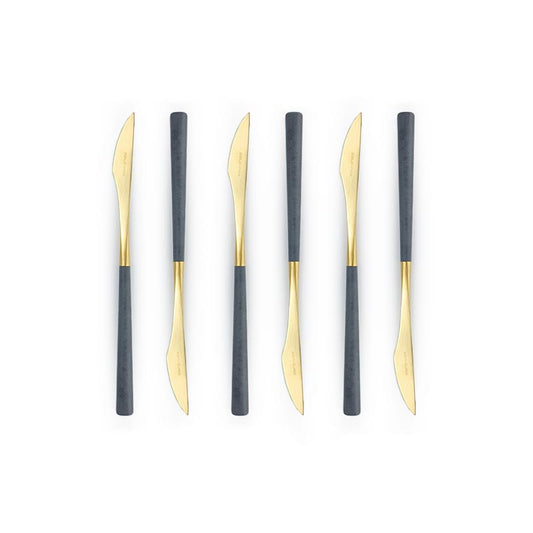 Belo Inox Neo Grey Gold 6 Dessert Knives