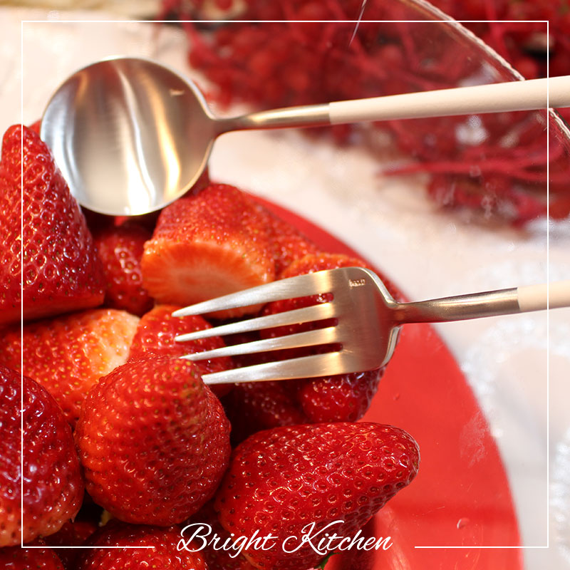 Elegant Belo Inox Neo White cutlery on a minimalist table setting, handmade in Portugal.