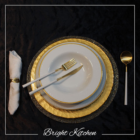 Belo Inox Neo White Gold Cutlery Set