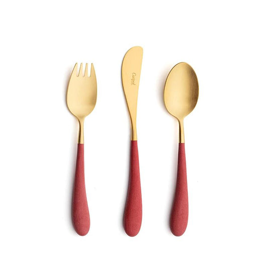 Cutipol Alice Red Gold 3 Pieces Set